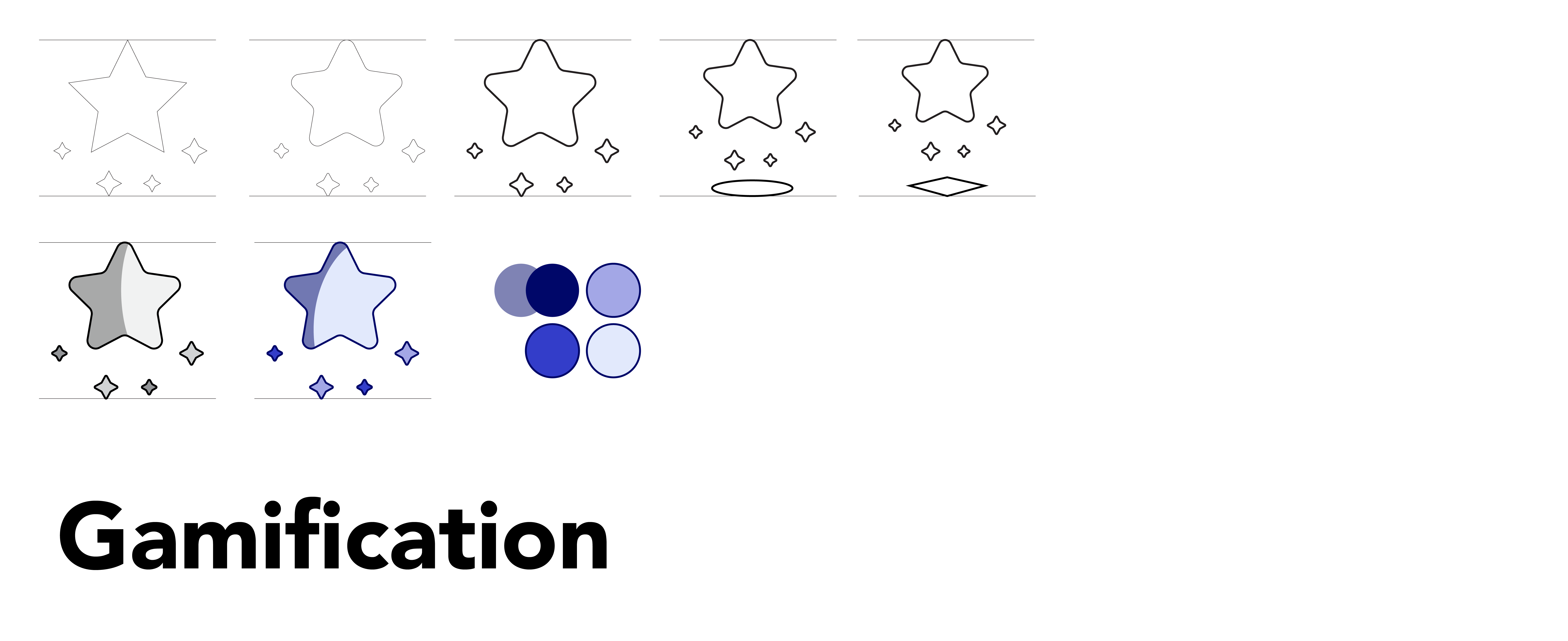 Screenshot of the design process for the icon “Gamification”.